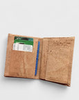 Portefeuille en liège vertical avec volet, Sam Karmyliege
