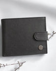 Portefeuille vegan en cuir de pomme - Apple-skin Roman Karmyliege Noir