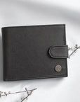 Portefeuille vegan en cuir de pomme - Apple-skin Roman Karmyliege Noir
