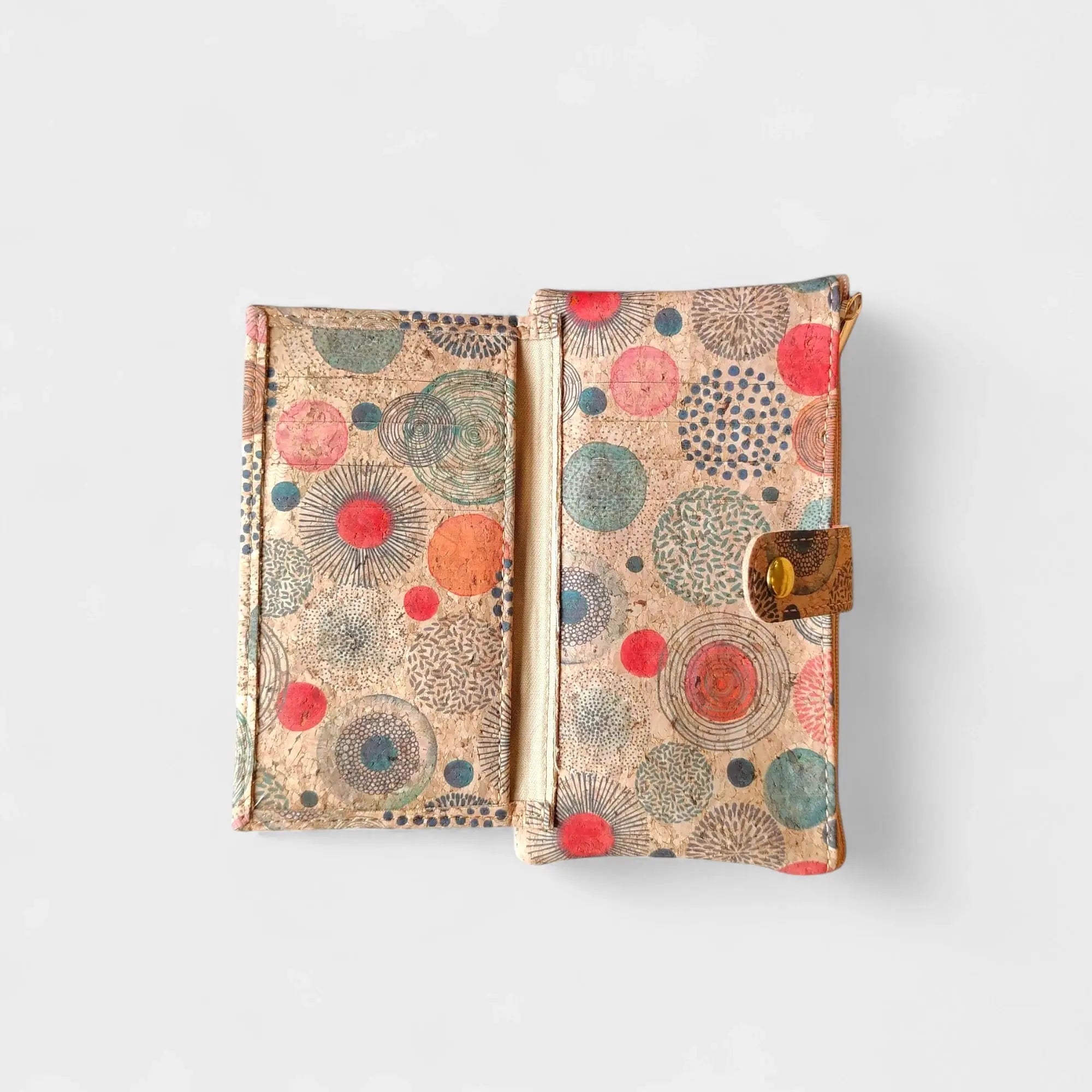 Portefeuille vegan en liège cercles, Lalie  Karmyliege