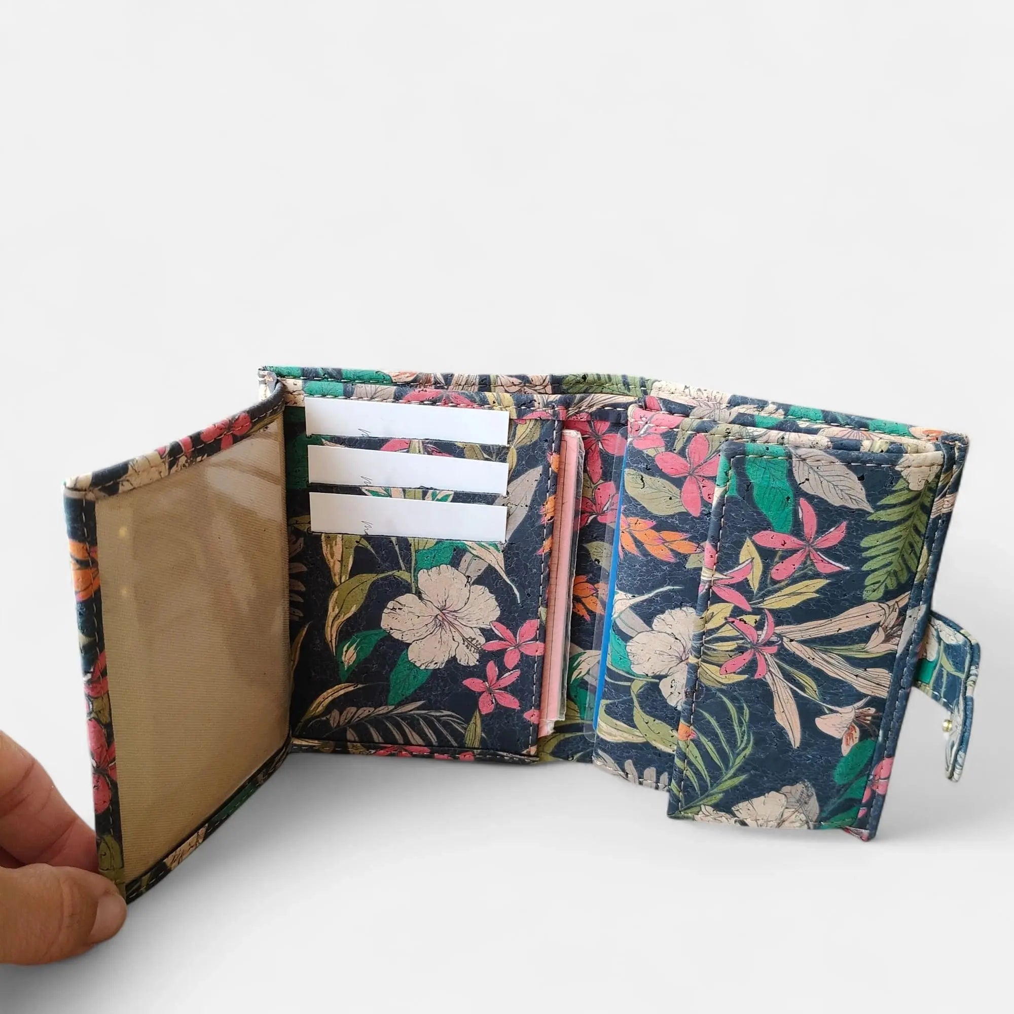 Portefeuille vegan en liège coloré, Zoé  Karmyliege