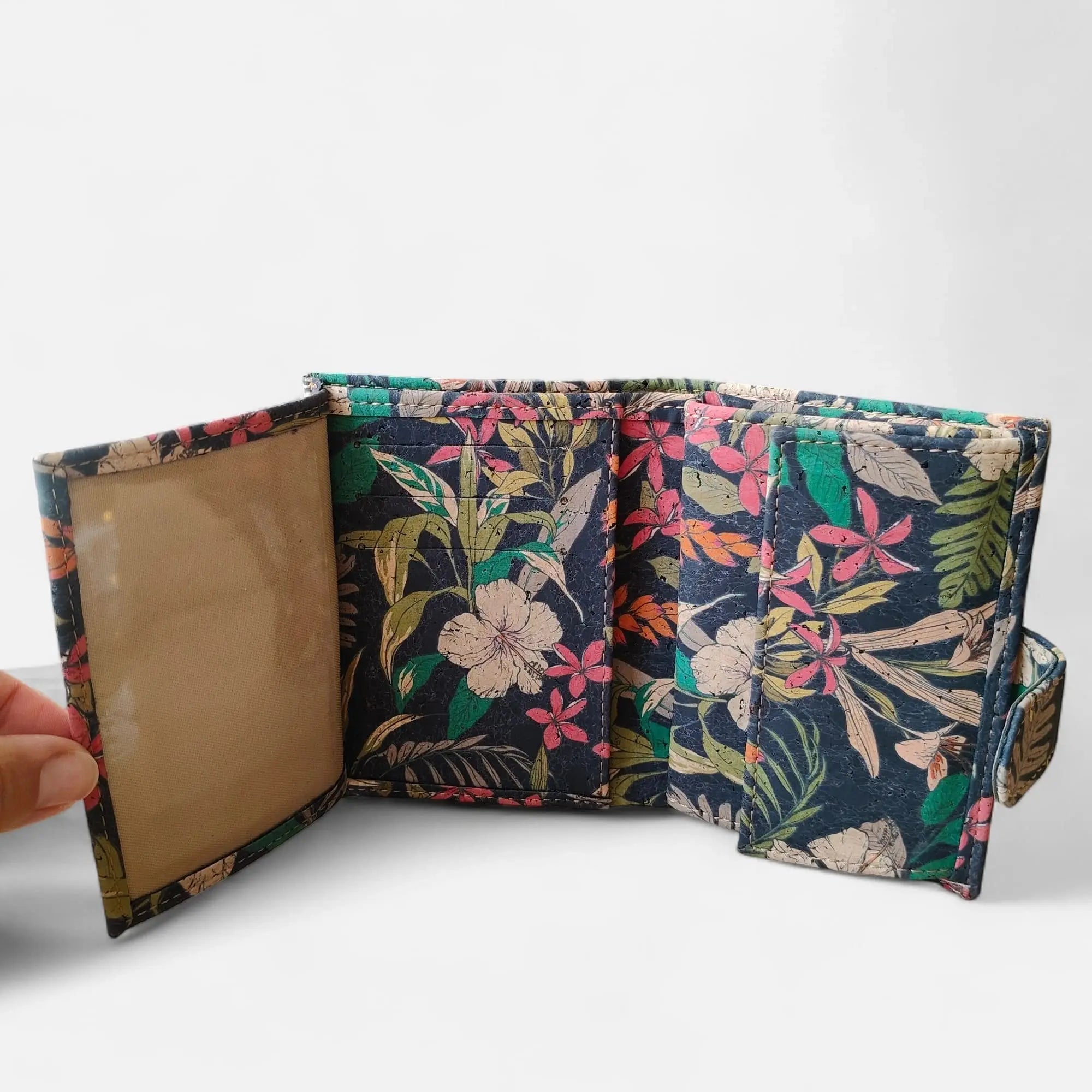 Portefeuille vegan en liège coloré, Zoé  Karmyliege