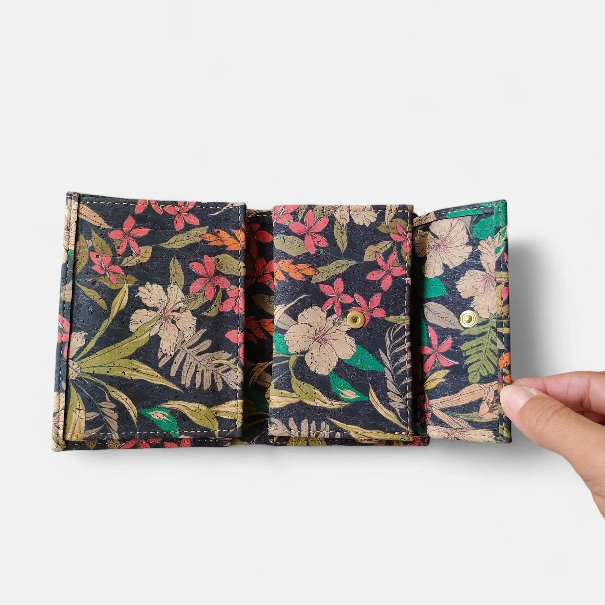 Portefeuille vegan en liège coloré, Zoé  Karmyliege