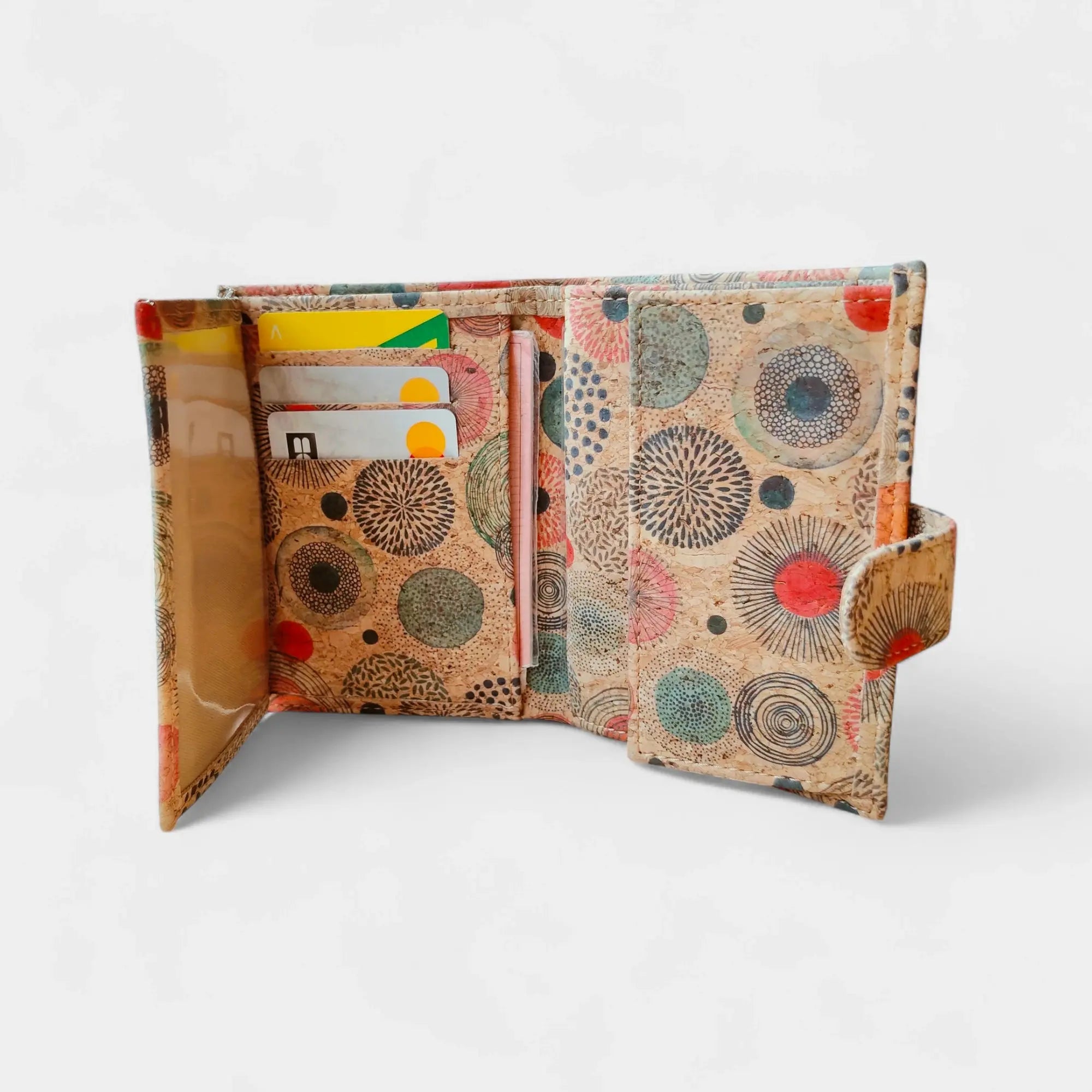 Portefeuille vegan en liège coloré, Zoé  Karmyliege