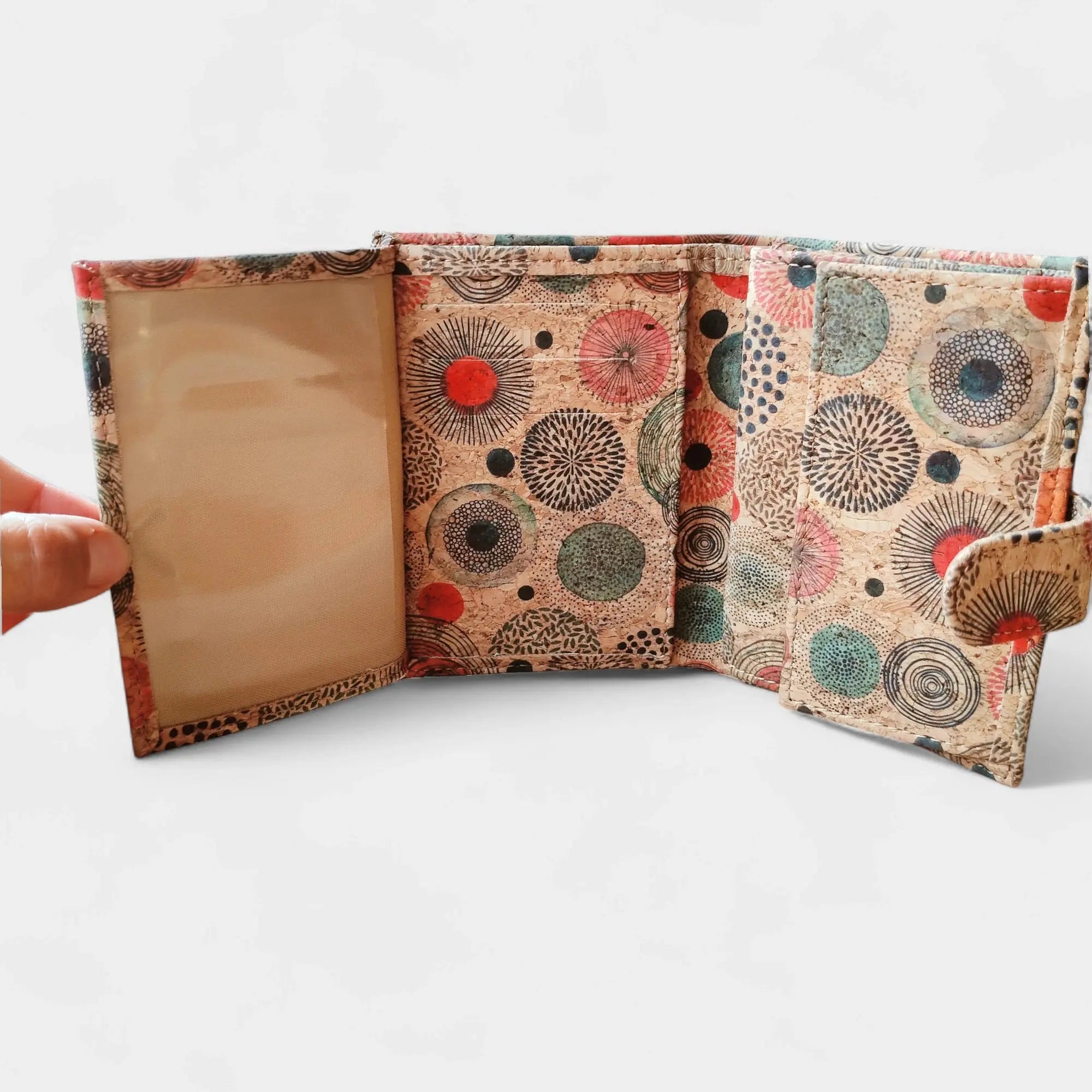 Portefeuille vegan en liège coloré, Zoé  Karmyliege