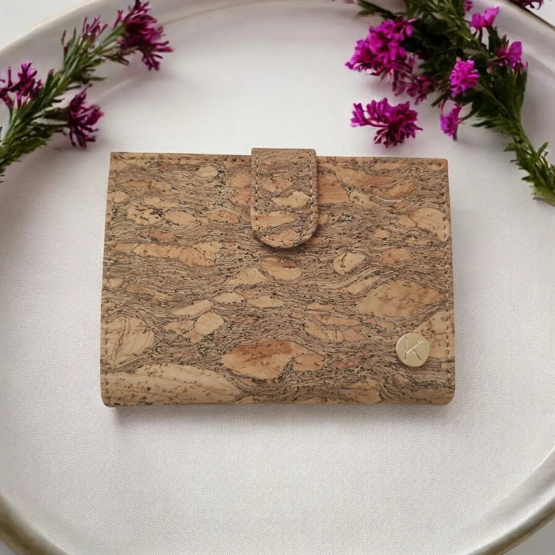 Portefeuille vegan en liège, Zoé naturel Karmyliege