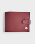 Portefeuille vegan en peau de pomme - Apple-skin Roman Karmyliege bordeaux
