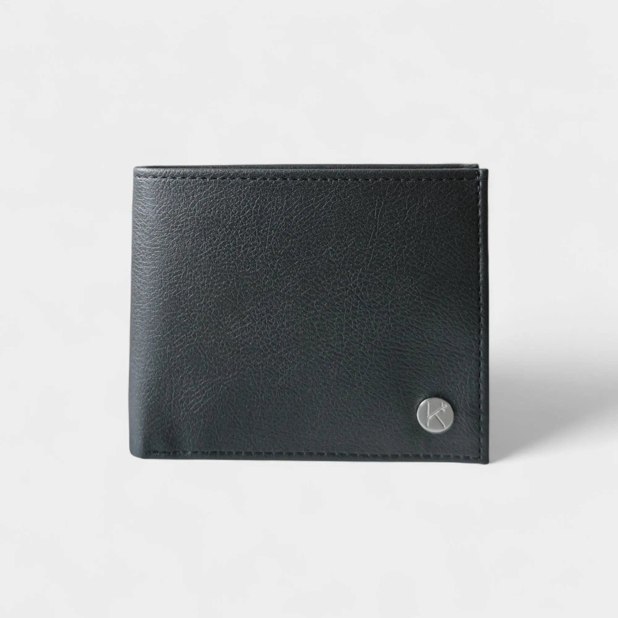 Portefeuille vegan en peau de pomme, Enzio  Karmyliege Noir