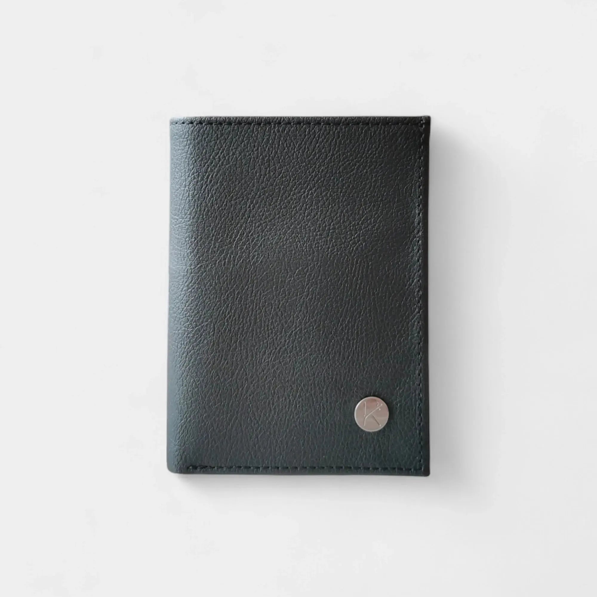 Portefeuille vegan en peau de pomme, Sam  Karmyliege Noir