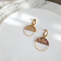 Boucles d'oreilles végétales Laïla
