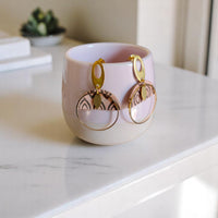 Boucles d'oreilles végétales Laïla