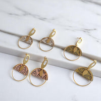 Boucles d'oreilles végétales Laïla