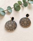 Boucles d'oreilles vegan en cuir de cactus, Léa
