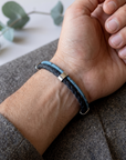 Bracelet vegan en liège tressé, Jules