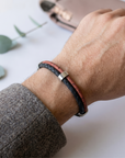 Bracelet vegan en liège tressé, Jules