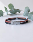 Bracelet vegan en liège tressé, Jules