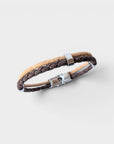 Bracelet vegan en liège tressé, Jules