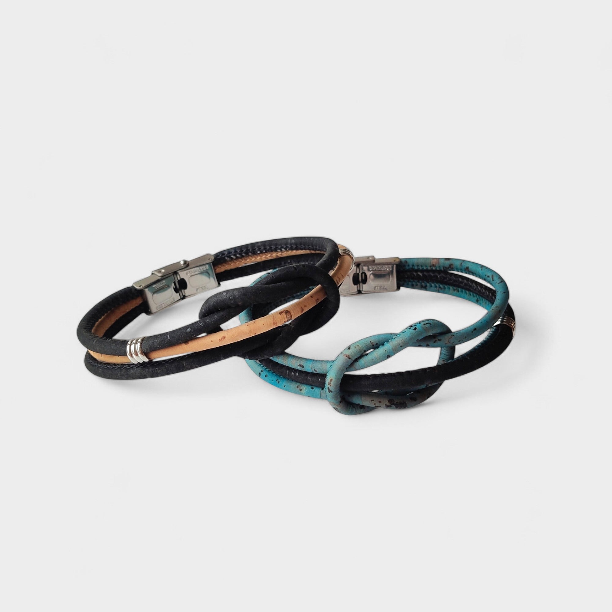 Bracelet vegan en liège Marin
