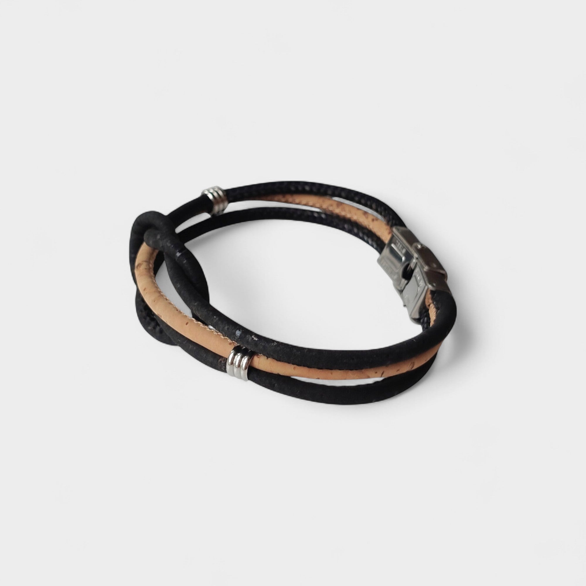 Bracelet vegan en liège Marin