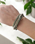 Bracelet en liège Olivia - Kaki - Bijoux été naturel femme Karmyliege