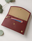 Pochette papiers de voyage en peau de pomme