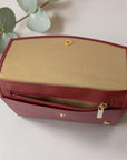 Pochette papiers de voyage en peau de pomme
