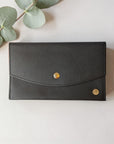 Pochette papiers de voyage en peau de pomme