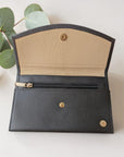 Pochette papiers de voyage en peau de pomme