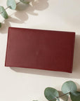 Pochette papiers de voyage en peau de pomme