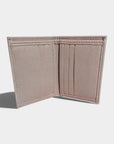Porte cartes vegan en peau de pomme taupe Karmyliege
