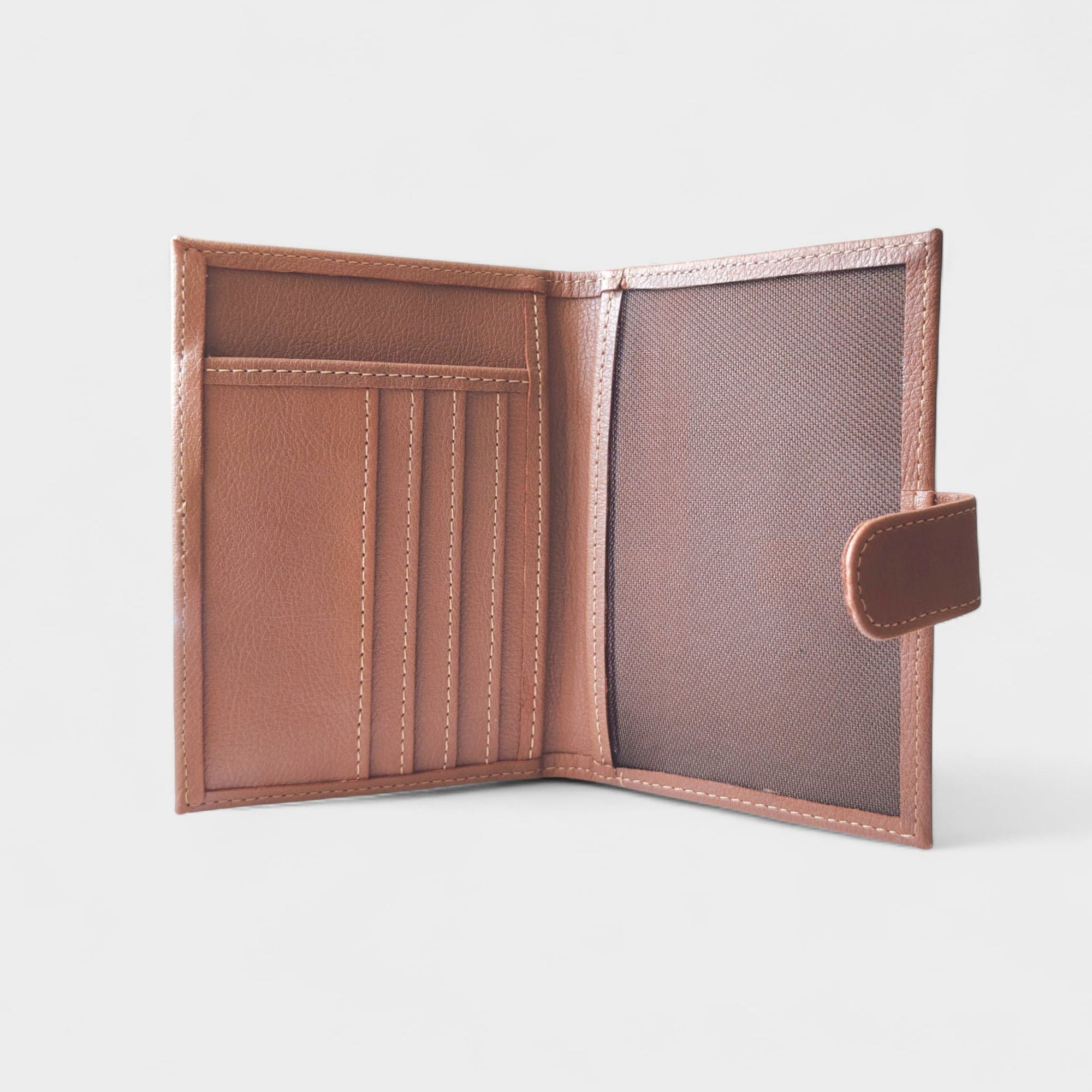 Porte documents vegan- passeport & cartes, Swan en peau de pomme