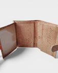 Portefeuille vegan en liège vertical avec volet, Noha