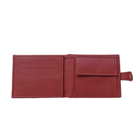 Portefeuille en cuir de pomme bordeaux, Paul Karmyliege