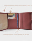 Porte-monnaie vegan femme en cuir de pomme Zoé - Vide atelier Karmyliege