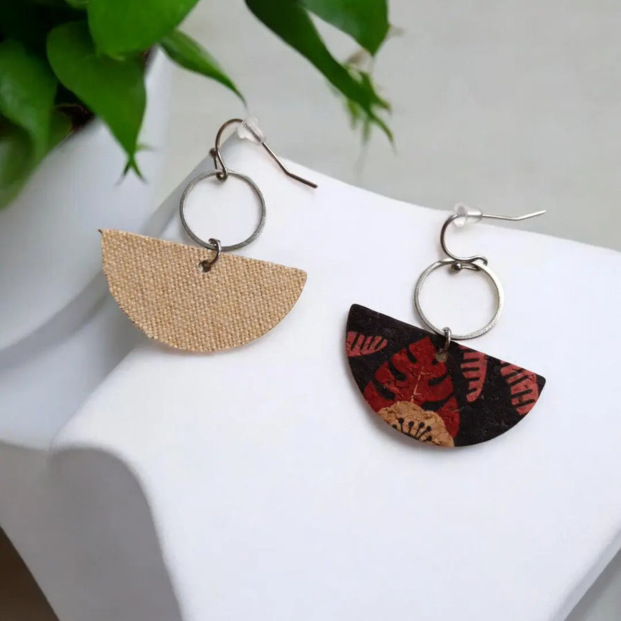 Boucles d'oreilles en liège Chloé  Karmyliege