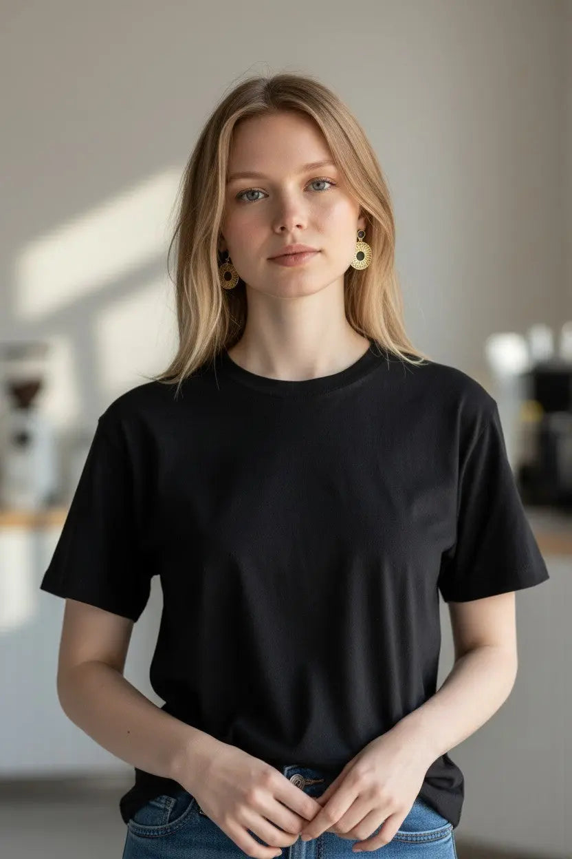 Boucles d&#39;oreilles vegan en cuir de cactus, Léa  Karmyliege