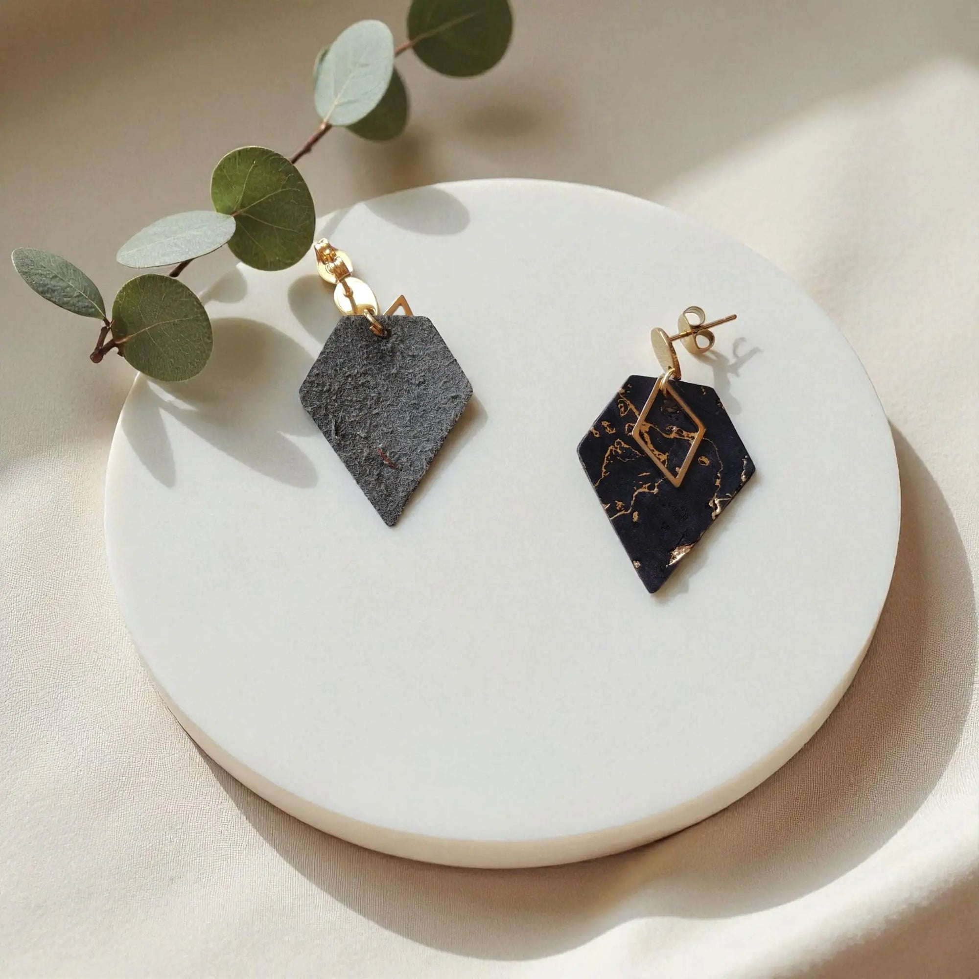 Boucles d'oreilles vegan en liège Alicia  Karmyliege