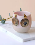 Boucles d'oreilles vegan en liège, Solia  Karmyliege