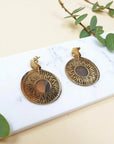 Boucles d'oreilles vegan en liège, Solia  Karmyliege