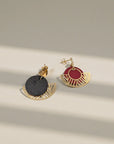 Boucles d'oreilles vegan en peau de pomme, Elena  Karmyliege