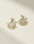 Boucles d'oreilles vegan en peau de pomme, Elena  Karmyliege