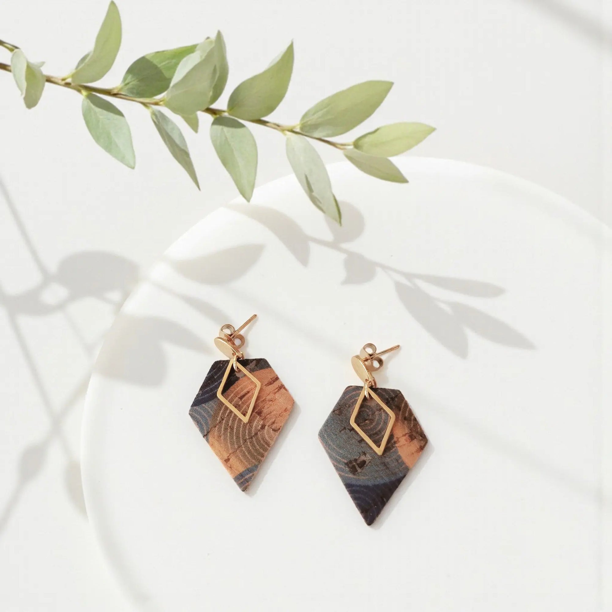 Boucles d'oreilles vegan, Alicia - liège  Karmyliege