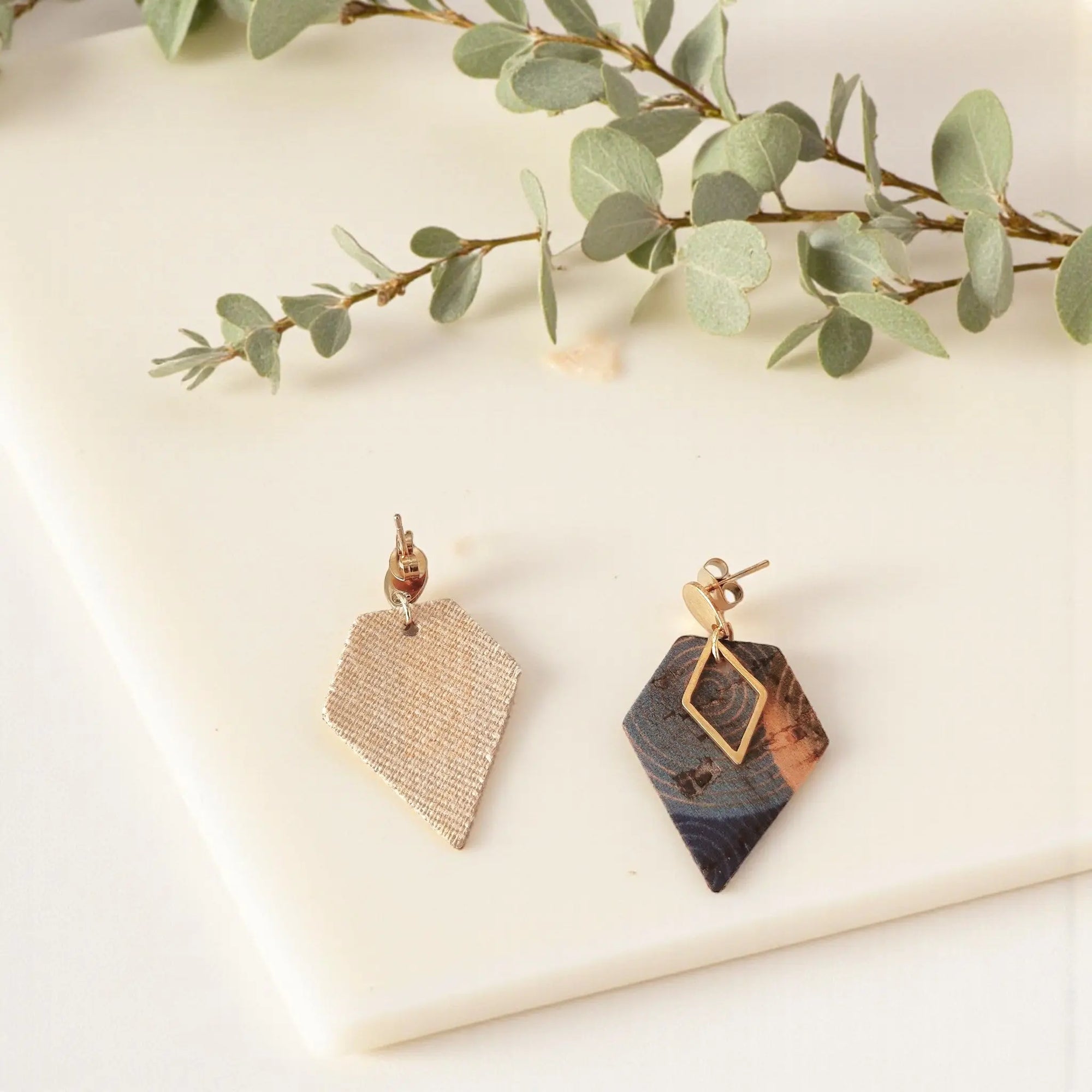 Boucles d'oreilles vegan, Alicia - liège  Karmyliege