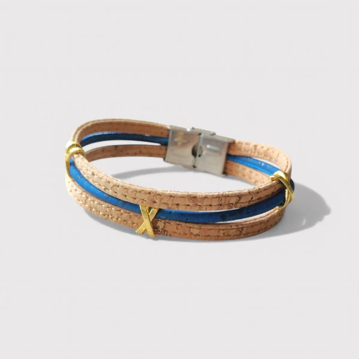 Bracelet en Liège Naturel Livie, doré - Eco-friendly  Karmyliege