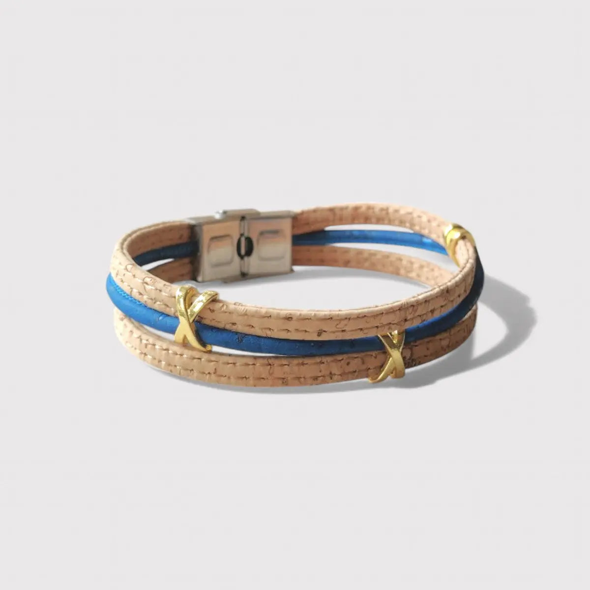 Bracelet en Liège Naturel Livie, doré - Eco-friendly  Karmyliege