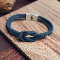 Bracelet en liège Marin  Karmyliege Bleu-22cm