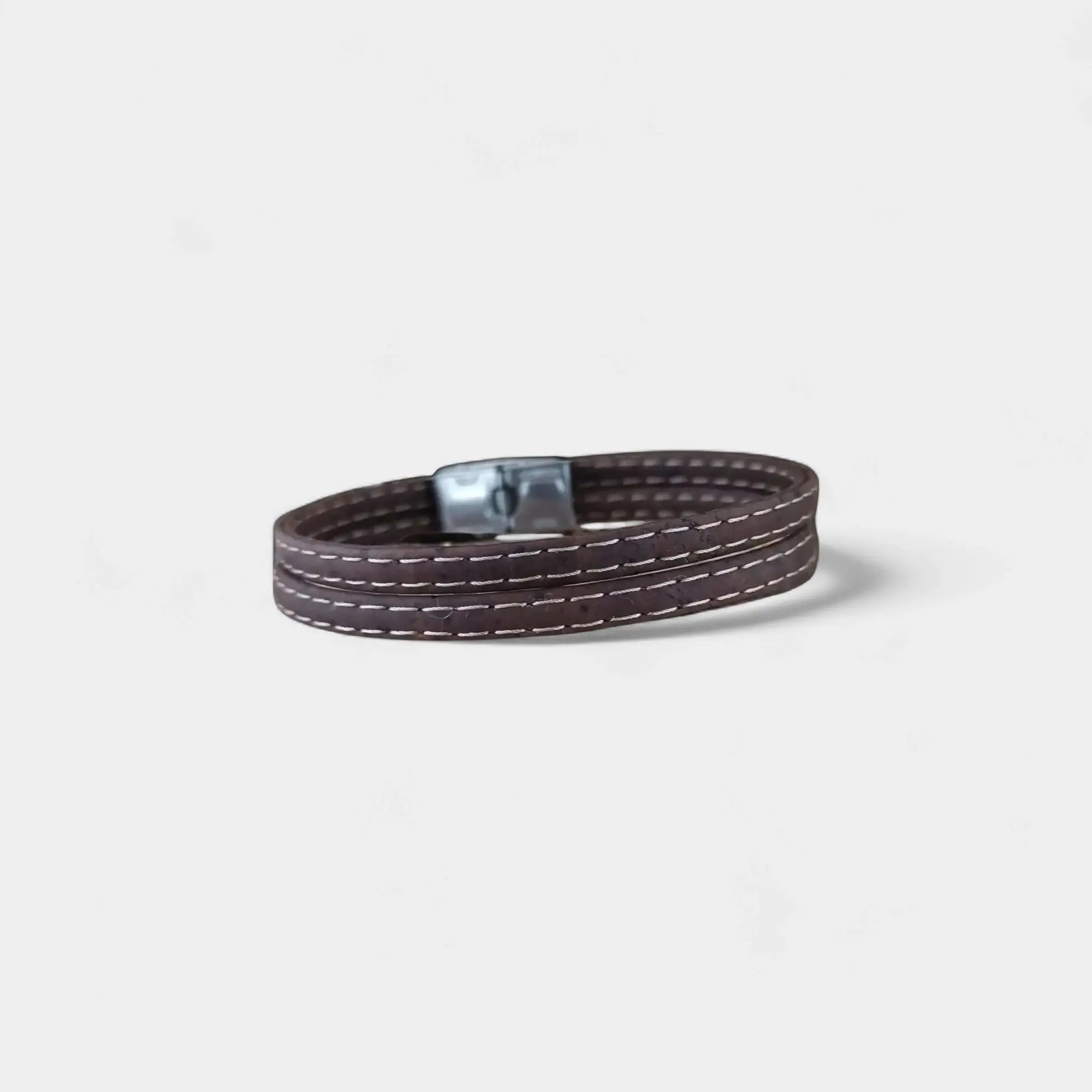 Bracelet en liège Nathanaël  Karmyliege 18cm / Marron
