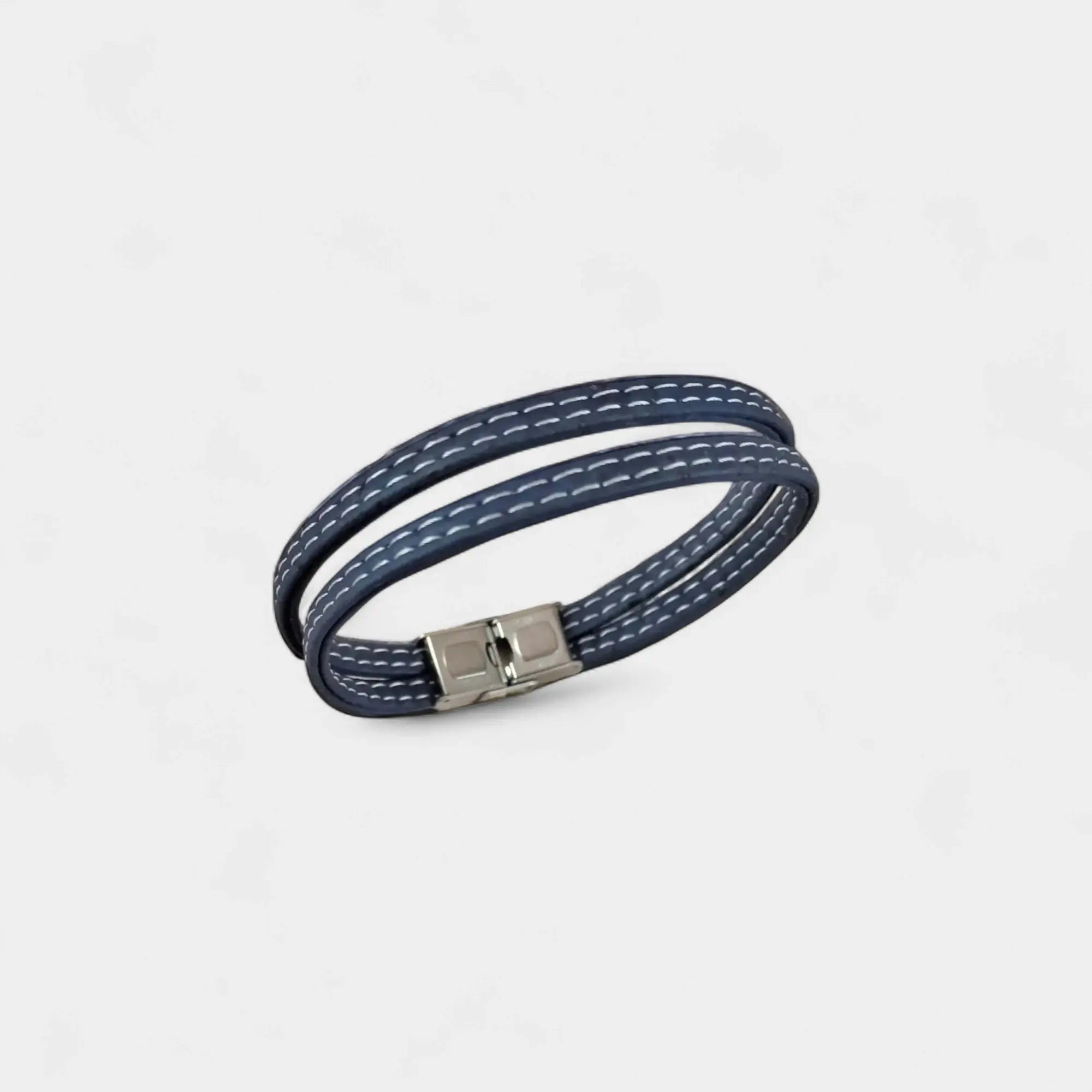Bracelet en liège Nathanaël  Karmyliege 18cm / Bleu foncé