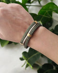 Bracelet vegan en liège - Forêt d’Été - Bijoux naturels femme  Karmyliege