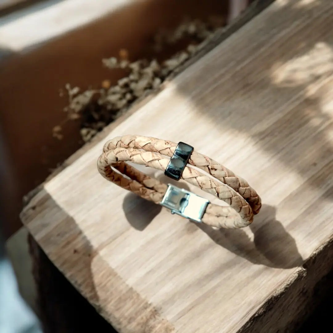 Bracelet vegan en liège tressé, Antoine  Karmyliege
